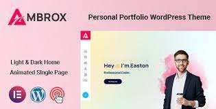 Ambrox v1.0.2 – Personal Portfolio Resume Theme